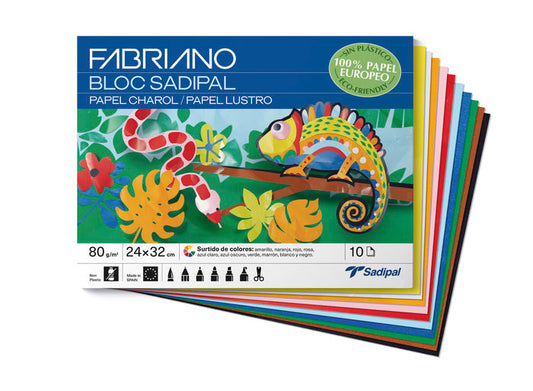 CUADERNO PAPEL CHAROL SURTIDO 10 HOJAS - SADIPAL
