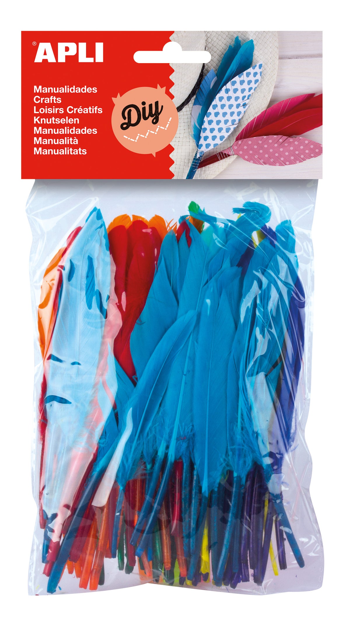 PLUMAS DE COLORES B/100UD - APLI