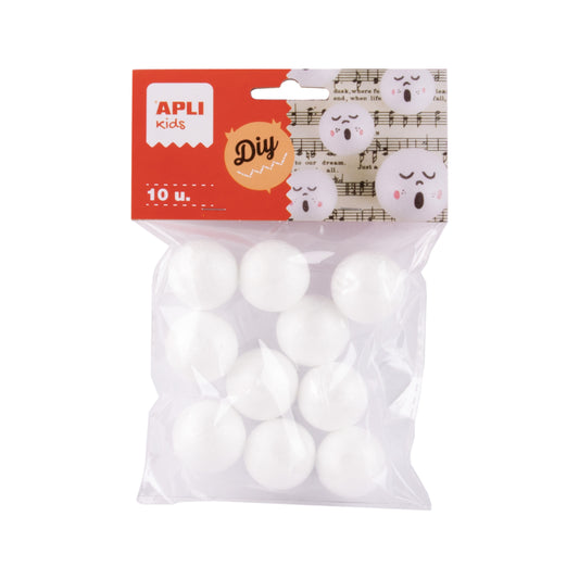 BOLSA 10UDS BOLAS POREXPAN 25MM - APLI