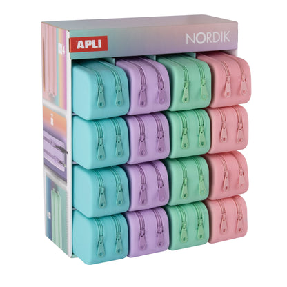 EXPOSITOR 16 PORTATODO SILICONA DOBLE NORDIK - APLI