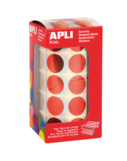 ROLLO GOMETS REDONDOS 20 ROJO METAL - APLI