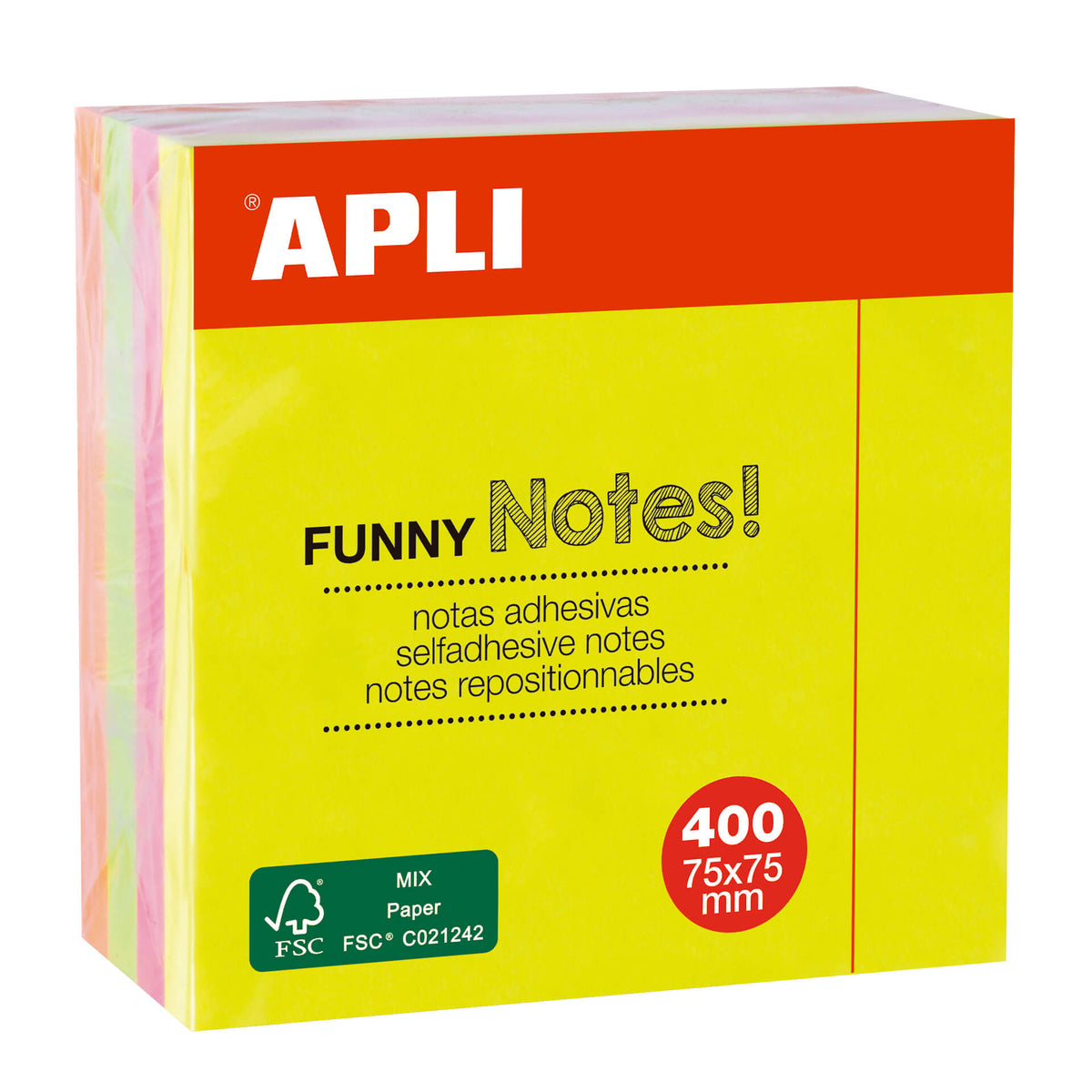 NOTES ADHESIVAS 75X75 CUBO - APLI