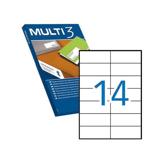 ETIQUETAS A4 105X42,4 - MULTI3