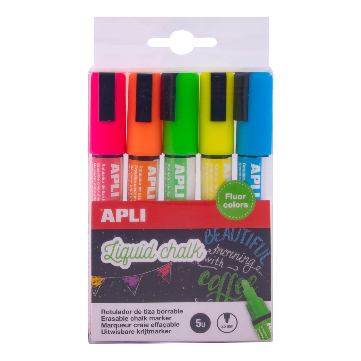 TIZA LIQUIDA 5UDS SURTIDAS - APLI