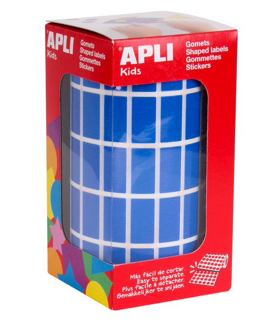 ROLLO GOMETS RECTANGULARES 20X10 AZUL - APLI