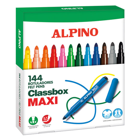 PACK ROTULADORES MAXI 144UD - ALPINO