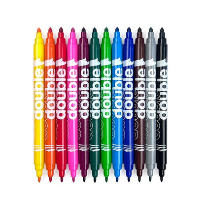 ROTULADOR DOUBLE DOUBLE 12 COLORES - ALPINO
