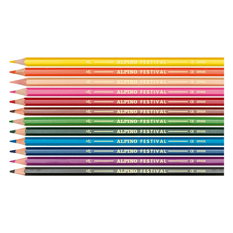 LÁPIZ COLOR NEGRO C/12UD - ALPINO