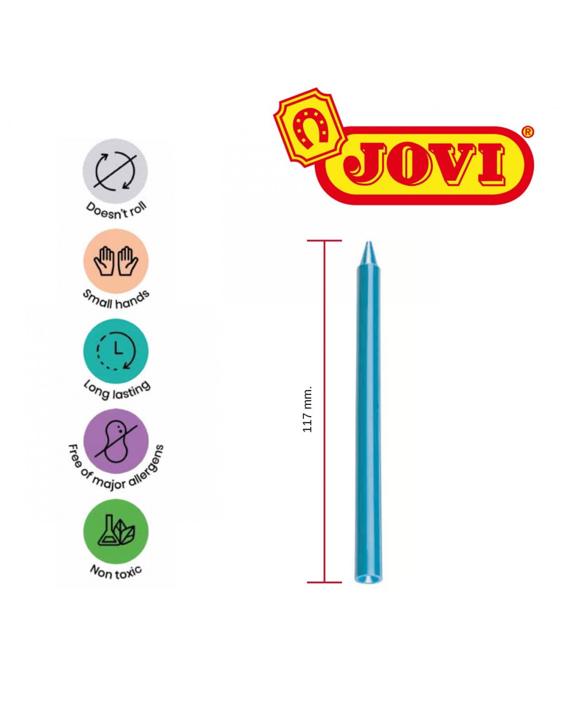 CERAS PLASTICOLOR 12UDS SURTIDAS - JOVI