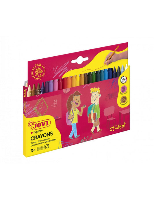 CERAS PLASTICOLOR 24 COLORES SURTIDOS - JOVI