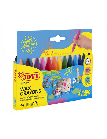 CERAS TRIWAX 12 COLORES SURTIDOS - JOVI