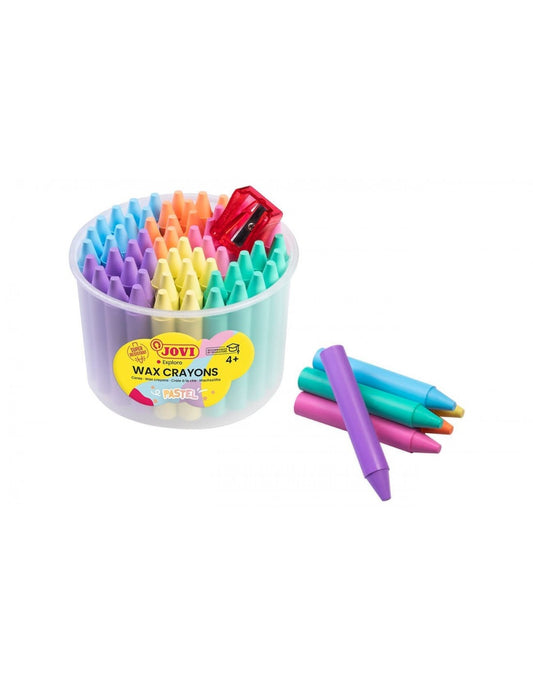 BOTE 60 CERAS COLOR PASTEL - JOVI