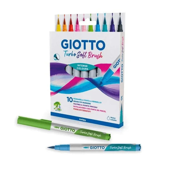 ROTULADOR TURBO SOFT BRUSH 10 UDS - GIOTTO