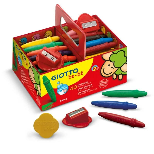 CESTA 40UDS CERAS + SACAPUNTAS BE-BÉ - GIOTTO