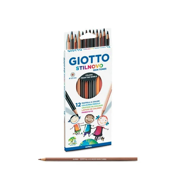 LÁPICES COLOR TONO PIEL CAJA 12UDS - GIOTTO
