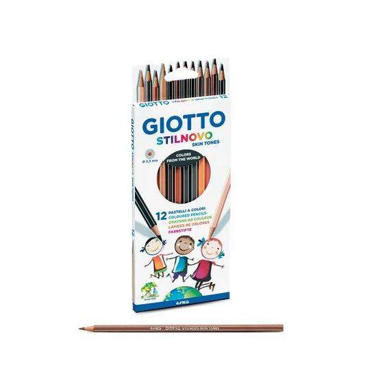 LÁPICES COLOR TONO PIEL CAJA 12UDS - GIOTTO