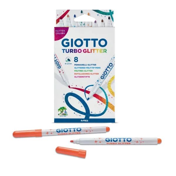 ROTULADOR TURBO GLITTER 8UDS - GIOTTO