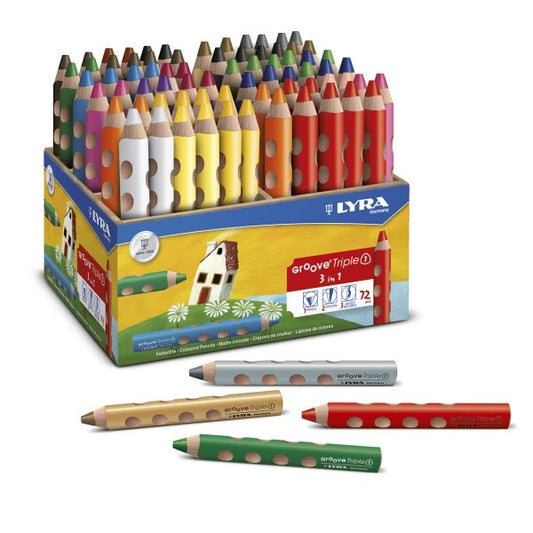 PACK LÁPIZ COLOR GROOVE TRIPLE 72UD - LYRA