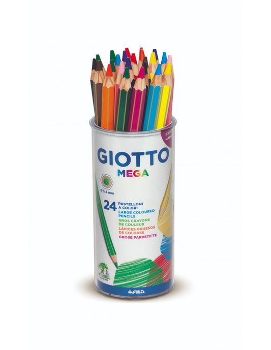 BOTE LAPIZ COLOR MEGA 24UDS - GIOTTO