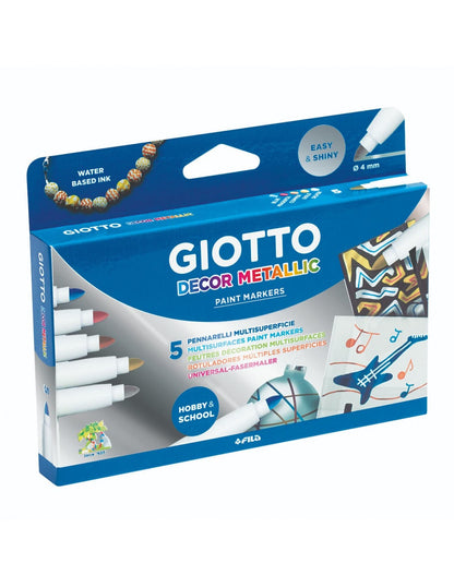 ROTULADOR DECOR METALLIC 5UDS - GIOTTO