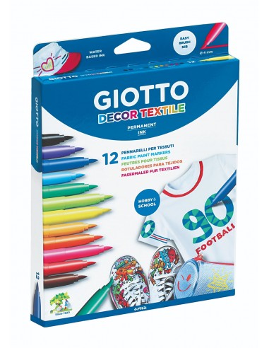 ROTULADOR DECOR TEXTILE 12UDS - GIOTTO