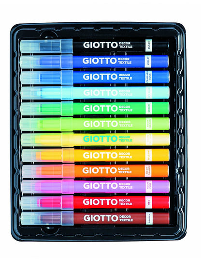 ROTULADOR DECOR TEXTILE 12UDS - GIOTTO