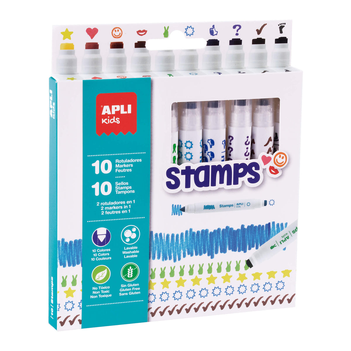 ROTULADOR STAMPS 10UDS - APLI