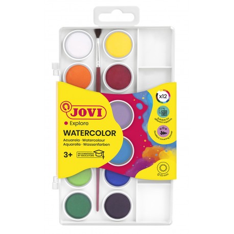 ACUARELAS EN PASTILLAS 12UDS - JOVI