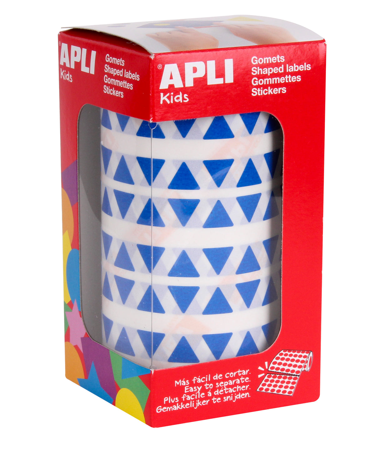 ROLLO GOMETS TRIANGULARES 10,5MM AZUL - APLI