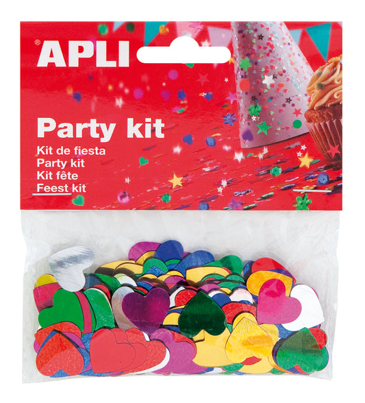 CONFETI CORAZONES COLORES - APLI