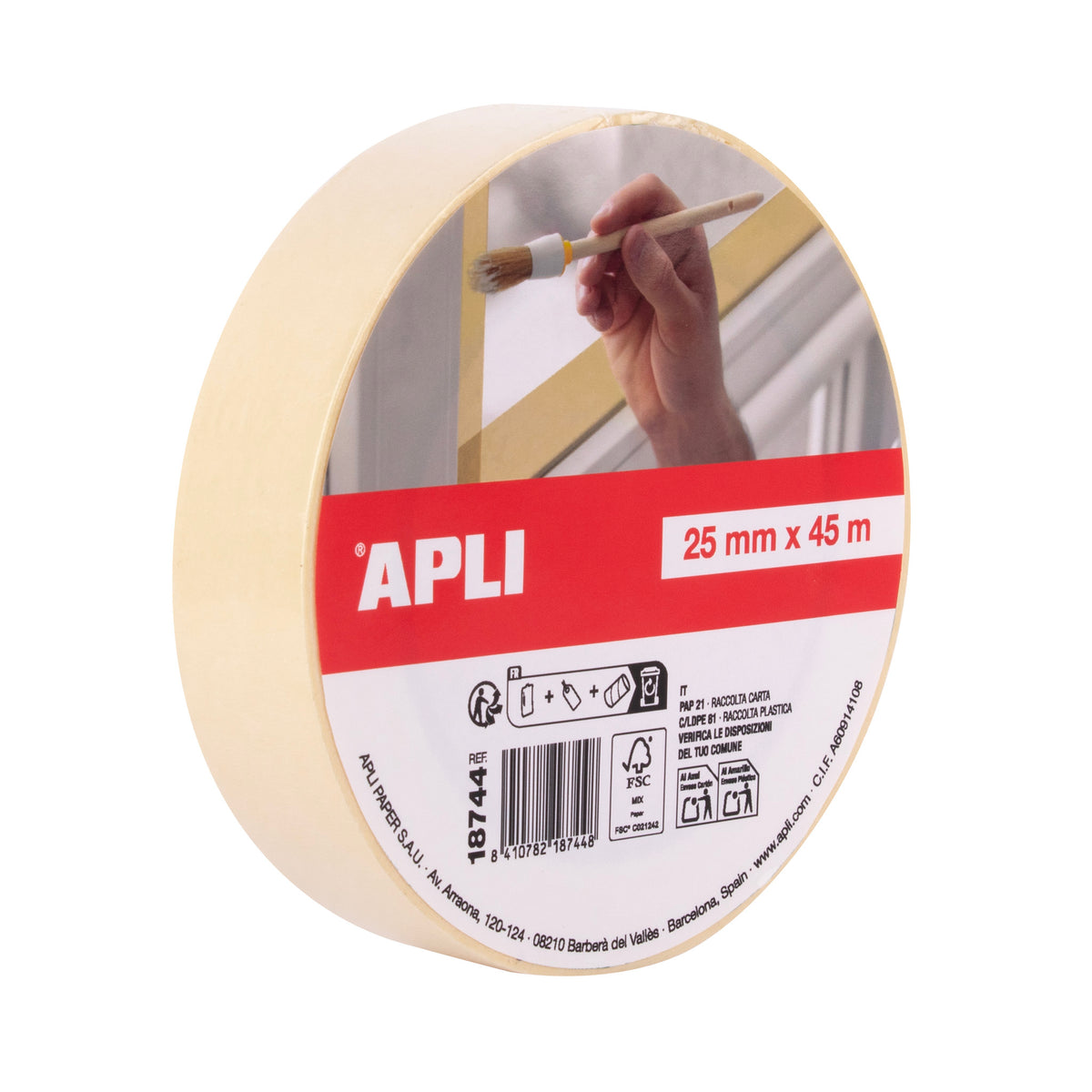 ROLLO CINTA PINTOR 25X45 - APLI