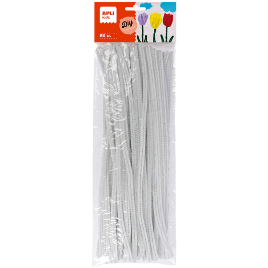 CHENILLAS LIMPIAPIPAS BLANCO B/50UD - APLI