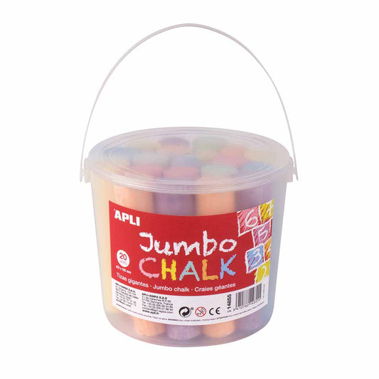 TIZA JUMBO SURTIDA 20UDS - APLI