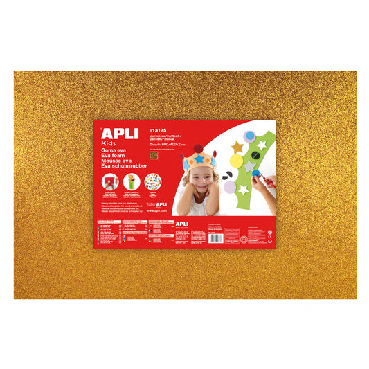 GOMA EVA 40X60 PURPURINA ORO 3H - APLI