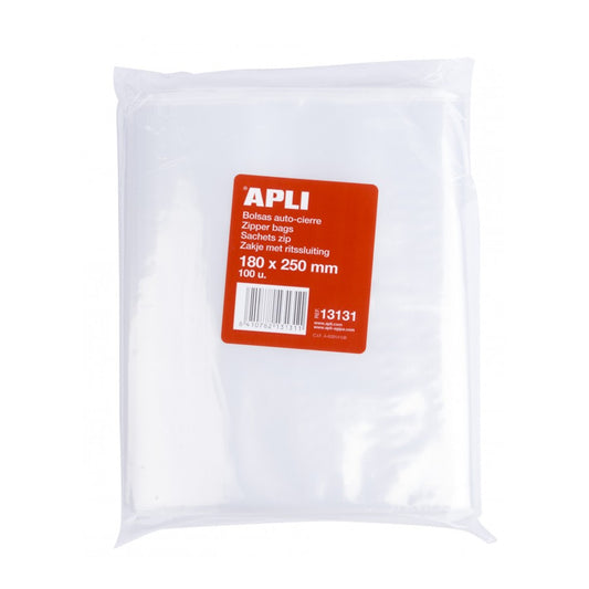 BOLSA AUTO CIERRE ZIP 18X25CM - APLI