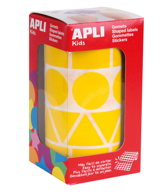 ROLLO GOMETS XL SURTIDO FORMAS AMARILLO - APLI