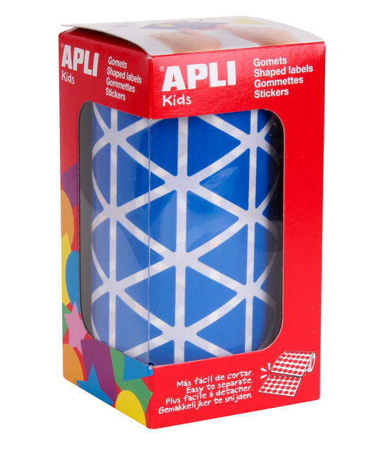ROLLO GOMETS TRIANGULARES 20MM AZUL - APLI