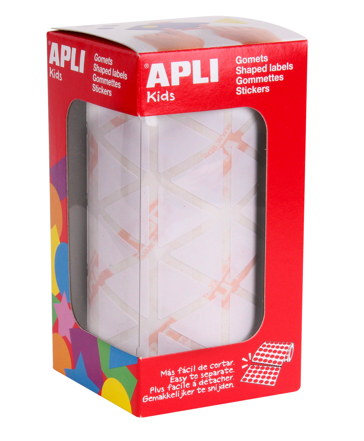 ROLLO GOMETS TRIANGULARES 20MM BLANCO - APLI