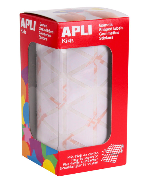 ROLLO GOMETS TRIANGULARES 20MM BLANCO - APLI