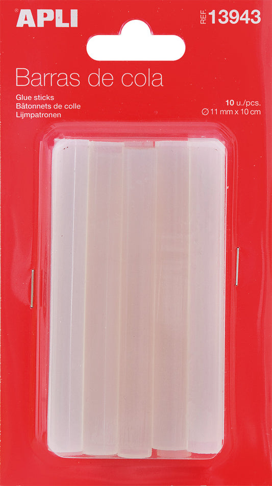 BARRAS DE SILICONA 11MM C/10UD - APLI