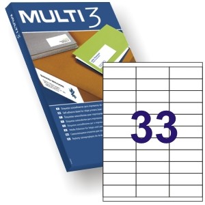 ETIQUETAS A4 CAJA DE 100H - MULTI3