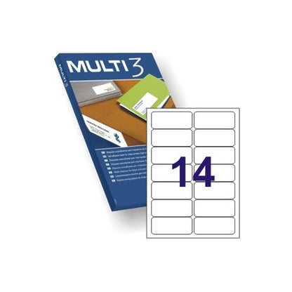 ETIQUETAS A4 CAJA DE 100H - MULTI3