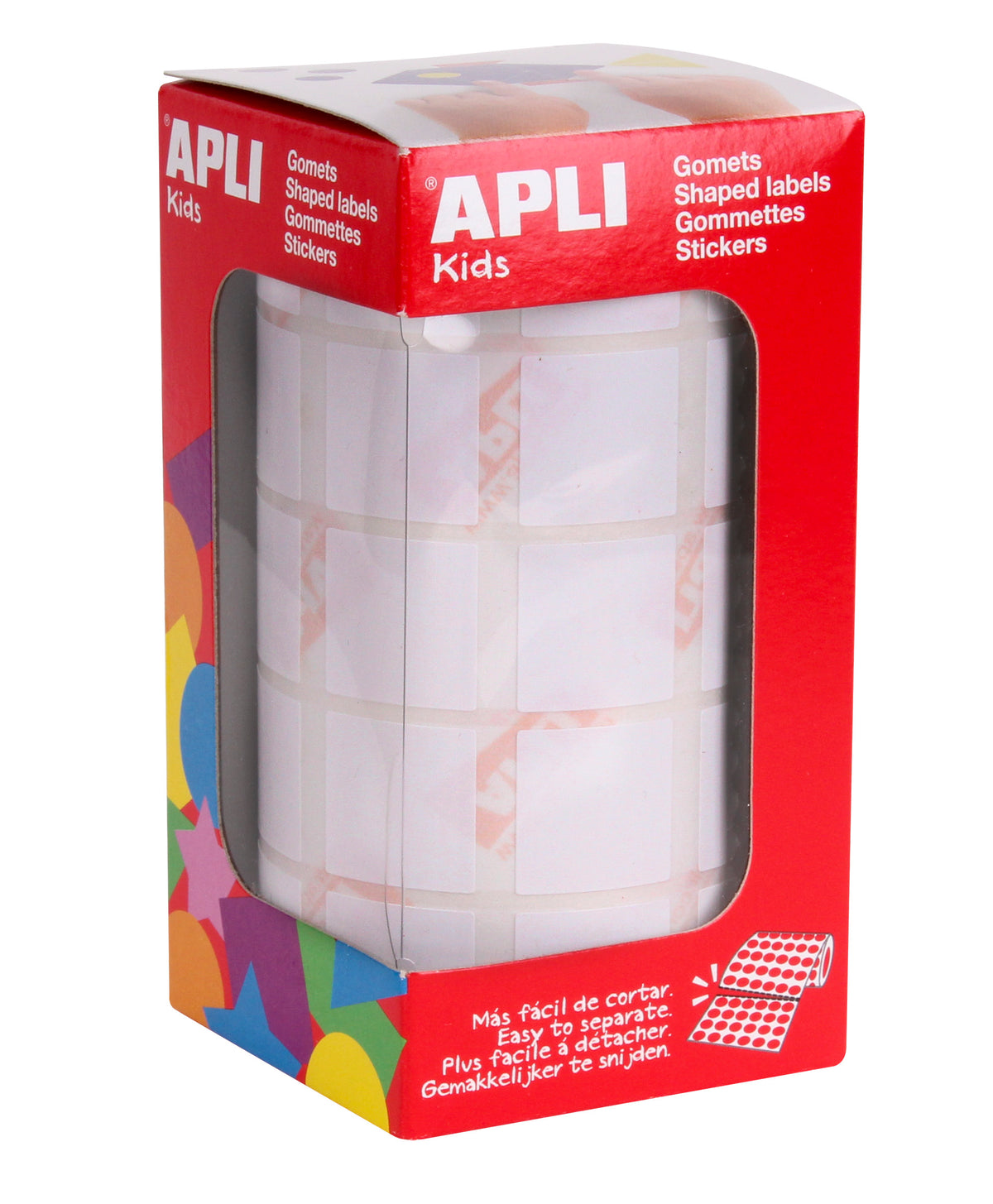 ROLLO GOMETS CUADRADO 20MM BLANCO - APLI