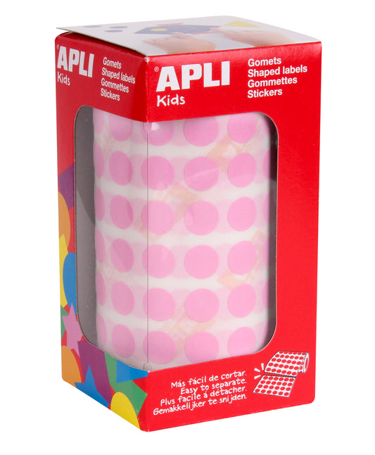 ROLLO GOMETS REDONDOS 10,5MM ROSA - APLI