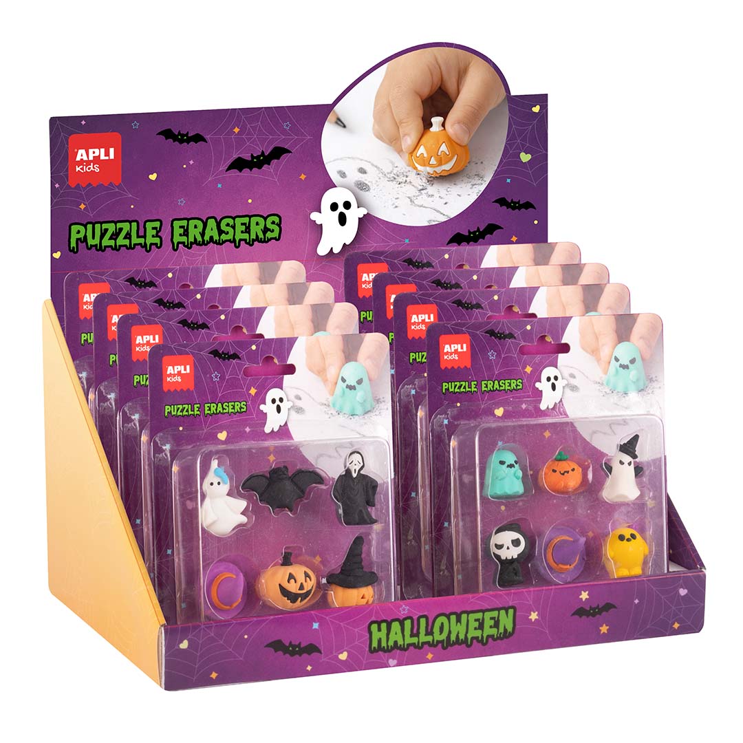 EXPOSITOR GOMAS DE BORRAR PUZZLE HALLOWEEN - APLI