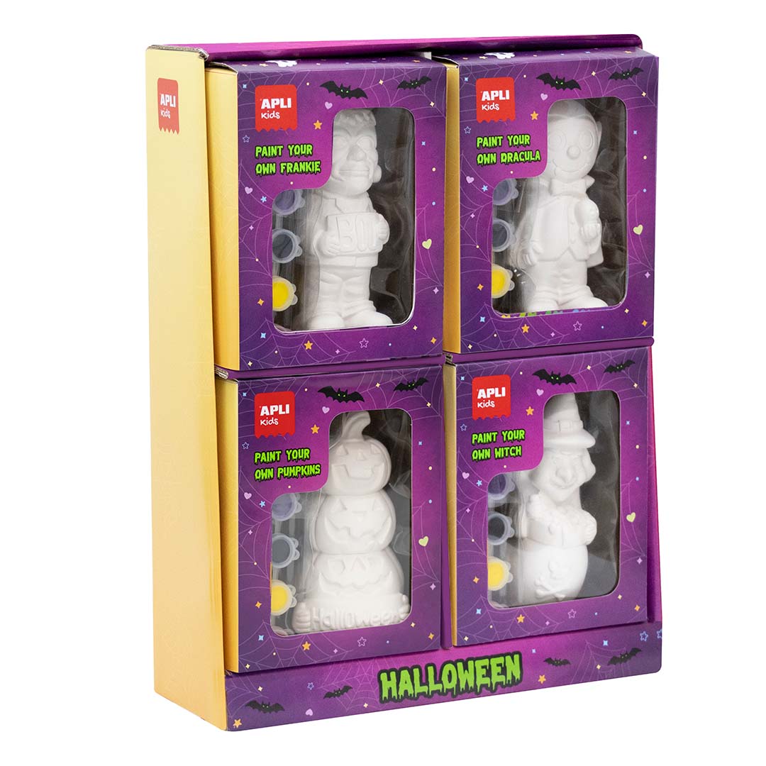 EXPOSITOR 4 FIGURAS PARA PINTAR HALLOWEEN - APLI