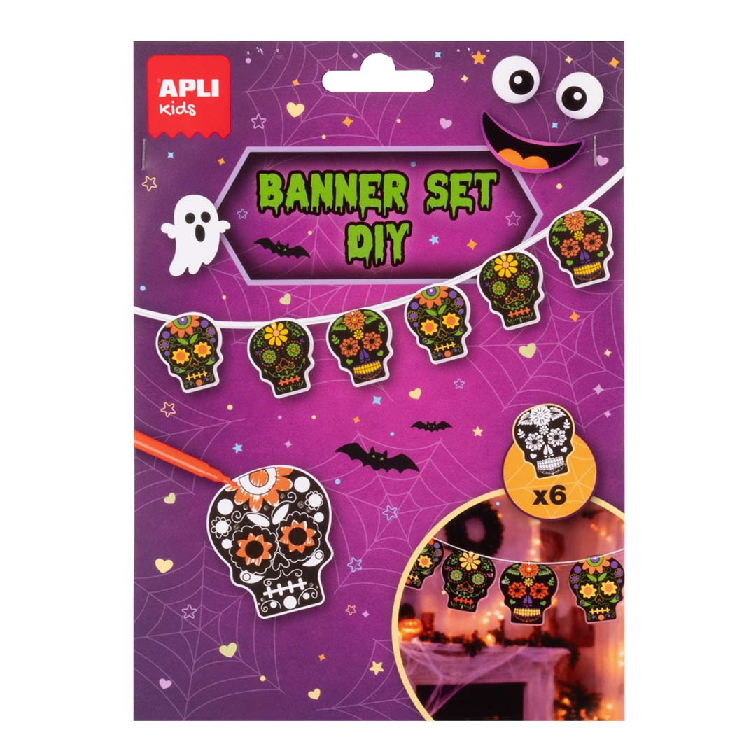 GUIRNALDA COLOREABLE DIY HALLOWEEN CALAVERAS - APLI