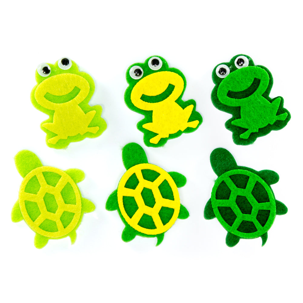 FIGURAS FIELTRO RANAS Y TORTUGAS - GRAFOPLAS