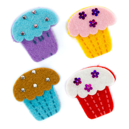 FIGURAS FIELTRO CUPCAKES - GRAFOPLAS