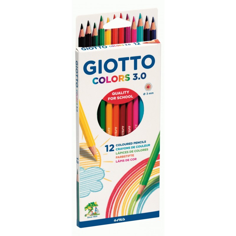 LAPIZ COLOR 3.0 CAJA 12UDS SURTIDOS - GIOTTO